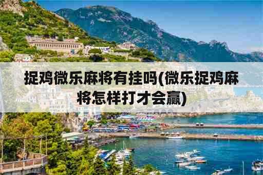 捉鸡微乐麻将有挂吗(微乐捉鸡麻将怎样打才会赢)