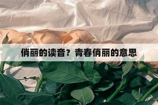 俏丽的读音？青春俏丽的意思