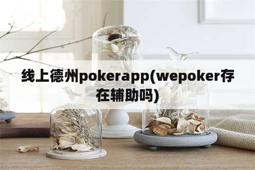 线上德州pokerapp(wepoker存在辅助吗)