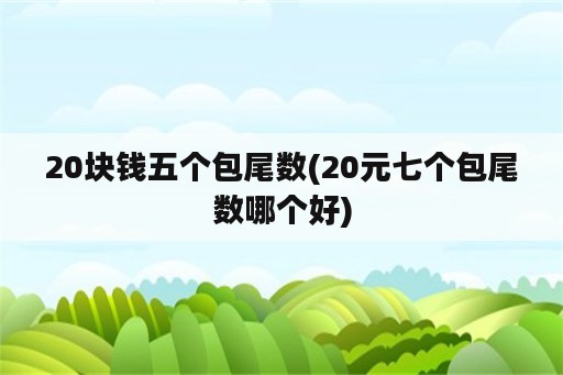 20块钱五个包尾数(20元七个包尾数哪个好)