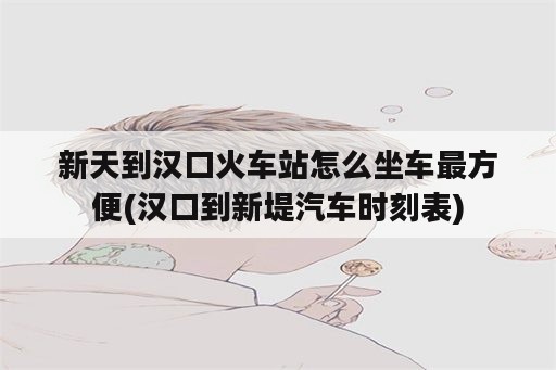 新天到汉口火车站怎么坐车最方便(汉口到新堤汽车时刻表)