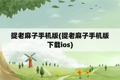 捉老麻子手机版(捉老麻子手机版下载ios)