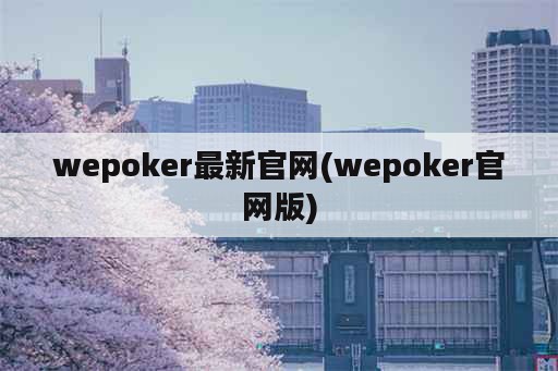 wepoker最新官网(wepoker官网版)