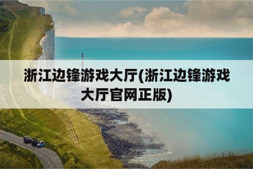 浙江边锋游戏大厅(浙江边锋游戏大厅官网正版)