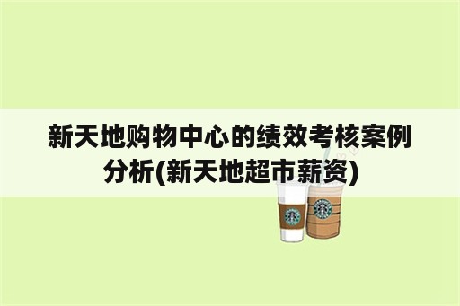 新天地购物中心的绩效考核案例分析(新天地超市薪资)