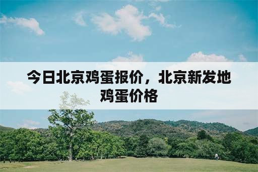 今日北京鸡蛋报价，北京新发地鸡蛋价格