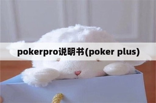 pokerpro说明书(poker plus)