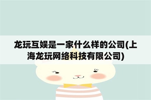 龙玩互娱是一家什么样的公司(上海龙玩网络科技有限公司)