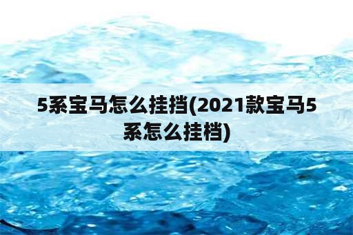 5系宝马怎么挂挡(2021款宝马5系怎么挂档)