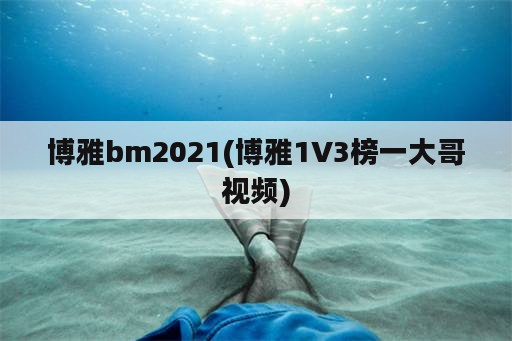 博雅bm2021(博雅1V3榜一大哥视频)