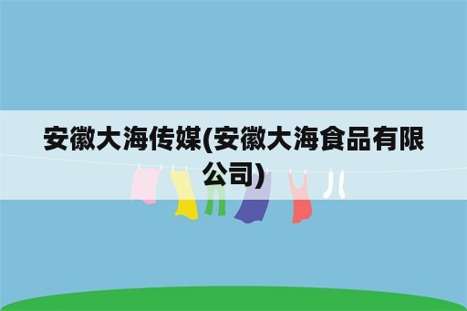 安徽大海传媒(安徽大海食品有限公司)