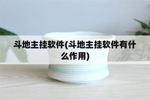 斗地主挂软件(斗地主挂软件有什么作用)