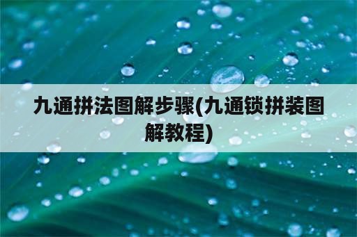 九通拼法图解步骤(九通锁拼装图解教程)