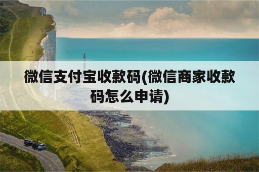 微信支付宝收款码(微信商家收款码怎么申请)