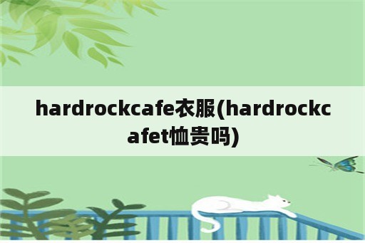 hardrockcafe衣服(hardrockcafet恤贵吗)