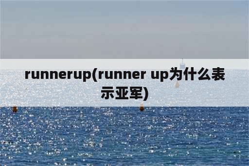 runnerup(runner up为什么表示亚军)