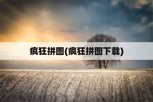 疯狂拼图(疯狂拼图下载)