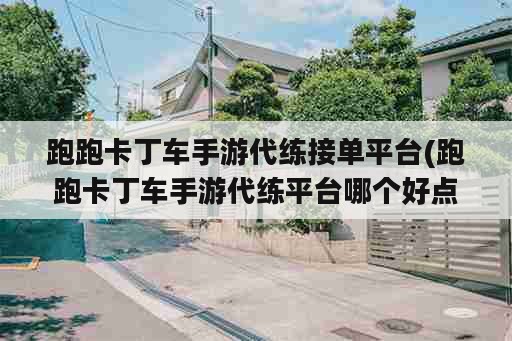 跑跑卡丁车手游代练接单平台(跑跑卡丁车手游代练平台哪个好点)