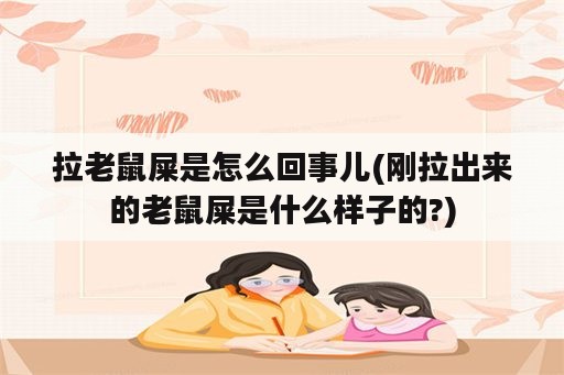 拉老鼠屎是怎么回事儿(刚拉出来的老鼠屎是什么样子的?)