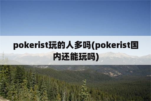 pokerist玩的人多吗(pokerist国内还能玩吗)