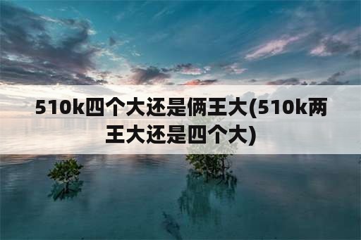 510k四个大还是俩王大(510k两王大还是四个大)