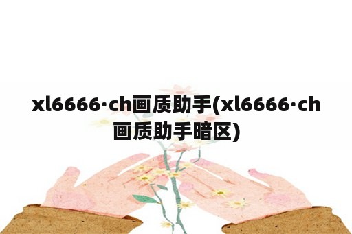 xl6666·ch画质助手(xl6666·ch画质助手暗区)