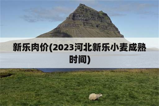 新乐肉价(2023河北新乐小麦成熟时间)