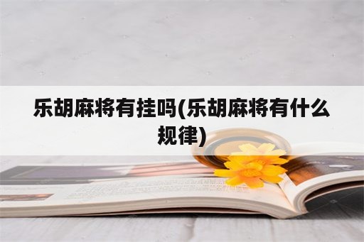 乐胡麻将<strong>有挂</strong>吗(乐胡麻将有什么规律)