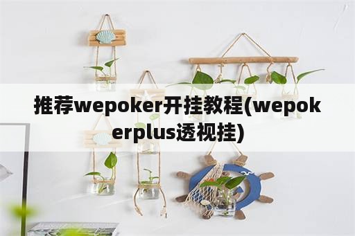 推荐wepoker开挂教程(wepokerplus透视挂)
