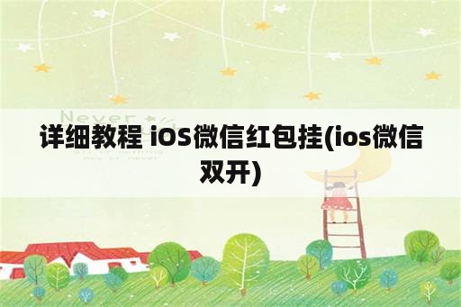 详细教程 iOS微信红包挂(ios微信双开)